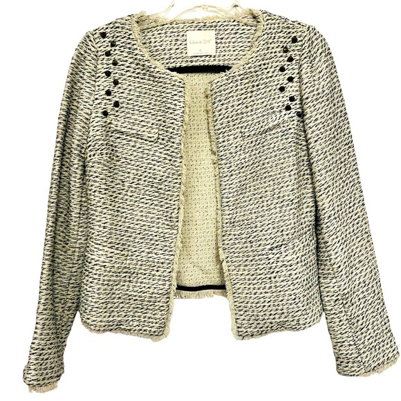 Line & Dot Tweed Jacket - Picture 2 of 6